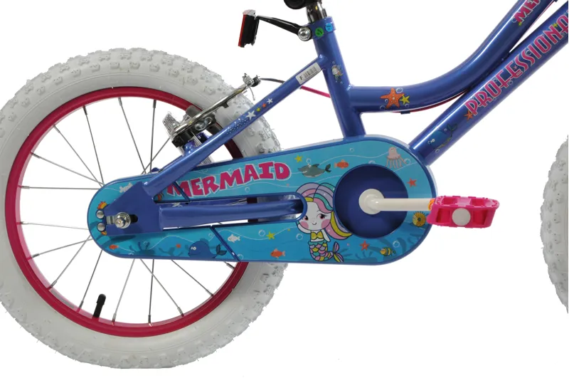 Professional Mermaid 16 Inch Wheel Kids Bike Blue-4